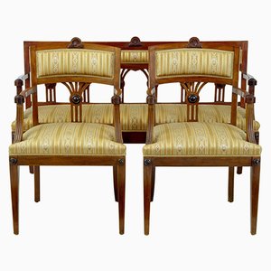 Antique Mahogany Sofa and 2 Armchairs