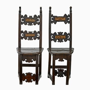 Chaises d'Appoint Antiques, Set de 2