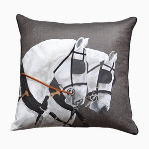 Royal Horses Due Cushion from GAIADIPAOLA