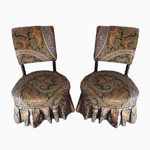 Set of Antique Napoleon III Style Children's Chairs