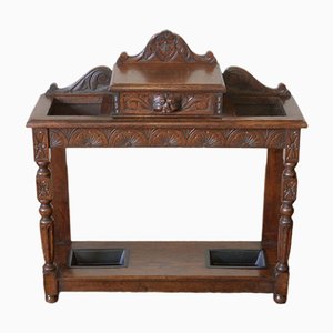 Victorian Oak Umbrella Stand, 1880s