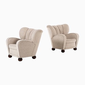 Set of Model Aulanko Easy Chairs by Märta Blomstedt for Häämenlinna, 1930s