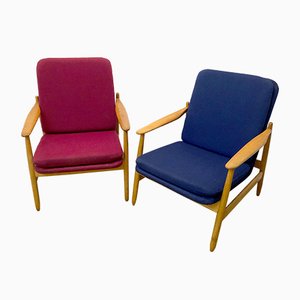 Set mit Vintage Sesseln, 1970er
