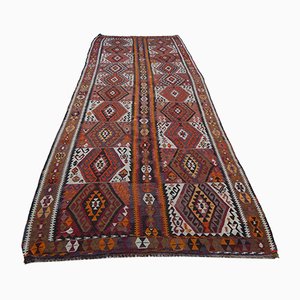 Vintage Turkish Diamond Pattern Kilim Runner, 1970s