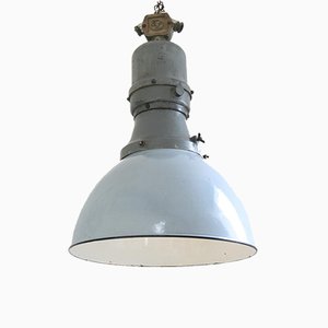 Large Vintage Industrial Ceiling Lamp from Elko