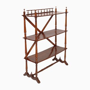 Antique Walnut Bookcase from Fratelli Mora Milano