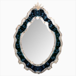 Espejo veneciano San Pantalon de cristal de Murano de Fratelli Tosi Murano
