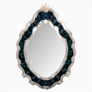 Miroir Vénitien en Verre de Murano "San Pantalon" par Fratelli Tosi Murano