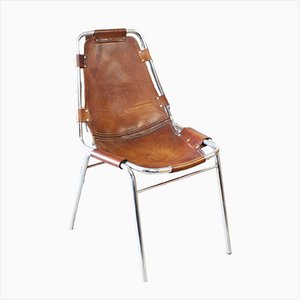 Lounge Chair in Cow Leather by Charlotte Perriand for Les Arcs