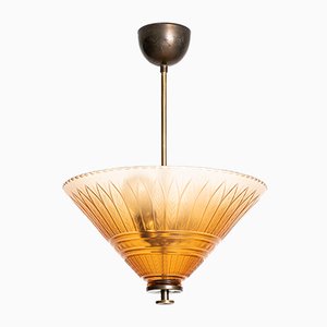 Lampada da soffitto vintage di Orrefors, anni '30