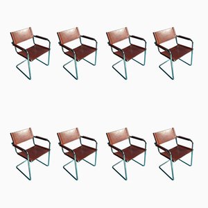 Vintage B34 Armchairs by Marcel Breuer for Matteo Grassi, Set of 8