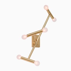 Helios Brass Wall Light by Sander van Eyck for Cocoon Collectables
