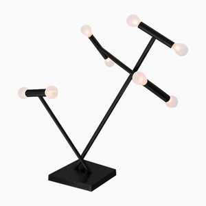Lámpara de mesa Helios negra de Sander van Eyck para Cocoon Collectables