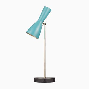 Turquoise Wormhole Table Lamp by Simone Calcinai for Brass Brothers