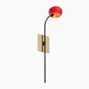 Blossom One Stalk Tulip Wall Light by Pierangelo Orecchioni for Brass Brothers