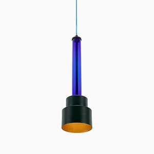 Lampe à Suspension Blossom Anthology Double Cylindre par Pierangelo Orecchioni pour Brass Brothers