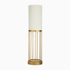 Round Cage Table Lamp by Niccolo de Ruvo for Brass Brothers