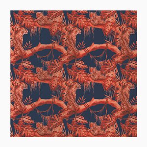 Rivestimento in tessuto Leopards on Tree 5 di Chiara Mennini per Midsummer-Milano