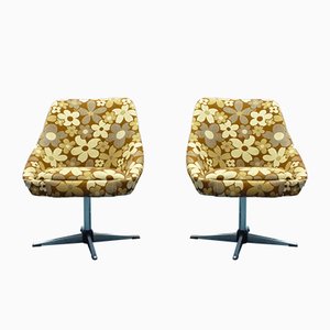 Flower Power Cocktail Chairs, 1970s, Set of 2