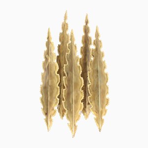 Brutalist Wall Sconce in Brass by Svend Aage Holm Sørensen, 1960s