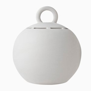 Large Salvadané Piggy-Bank in White Clay by Domenico Orefice for Man de Milan