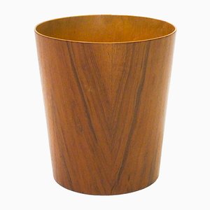 Wastebin in Teak and Birch by Martin Åberg for Servex, 1950s