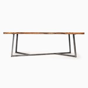 Oak & Steel Table by Philipp Roessler for NUTSANDWOODS