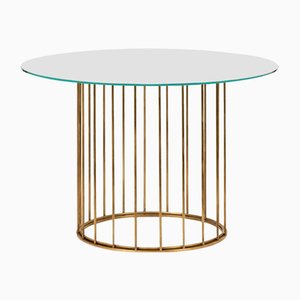 Round Cage Coffee Table by Niccolo De Ruvo for Brass Brothers