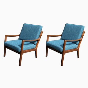Vintage Senator Rosewood Chairs by Ole Wanscher for France & Son, Set of 2