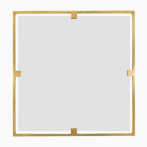 Timeless Square Mirror from Brass Brothers