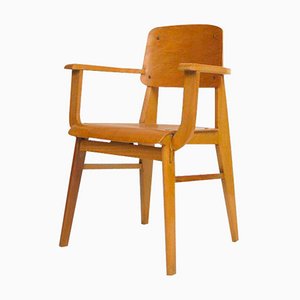 Vintage Wooden Chair by Jean Prouvé, 1942