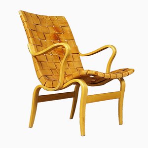 Silla modelo Eva vintage de Bruno Mathsson para Firma Karl Mathsson, 1977