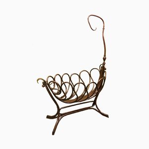 Austrian Art Nouveau Cradle from Thonet, 1900s