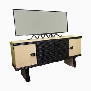 Enfilade Mid-Century en Shellac Noir par Pier Luigi Colli, 1950s