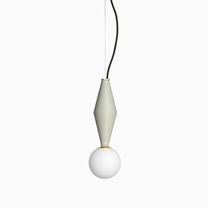 Light Grey Gamma A Pendant Lamp by Serena Confalonieri for Mason Editions