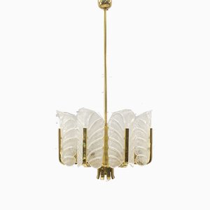 8-Light Chandelier in the Style of Carl Fagerlund for Orrefors, 1960s