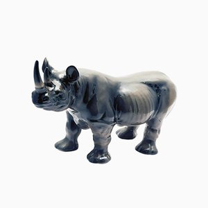 Sculpture en Céramique de Rhino de Ronzan, 1960s