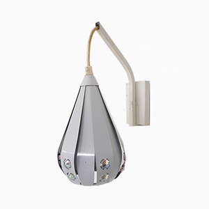 Weiße Wandlampe von Werner Schou, 1960er