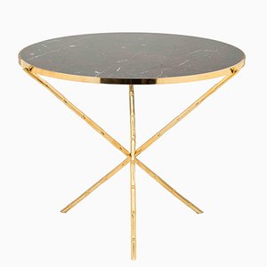Large Eclectic Bamboo Stalk Table from Brass Brothers