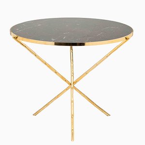 Large Eclectic Bamboo Stalk Table from Brass Brothers