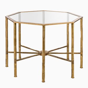 Table Octogonale Eclectic en Bambou de Brass Brothers