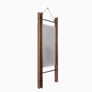 Rectangular Mirror with Double Teak Frame, 1950s