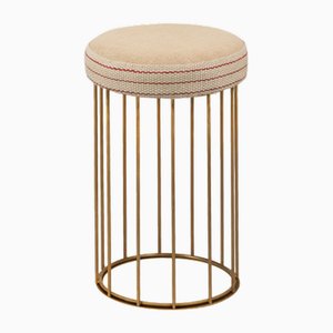 Cage Pouf Niccolo by De Ruvo for Brass Brothers