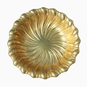 Bol Rond Style Baroque en Laiton, 1950s