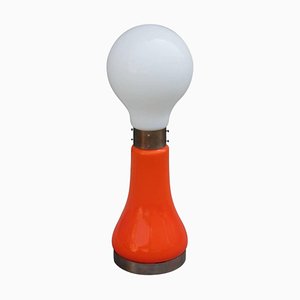Orange & White Floor Lamp by Carlo Nason for Mazzega, 1960s