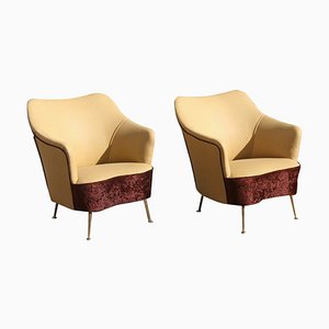 Fauteuils Mid-Century de ISA Bergamo, Italie, Set de 2