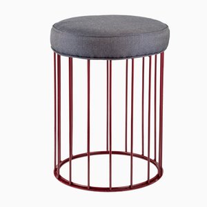 Sgabello Cage di Niccolò De Ruvo per Brass Brothers