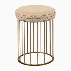 Cage Stool by Niccolò De Ruvo for Brass Brothers