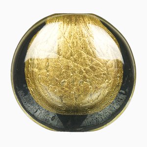 Versenkte Vase aus Muranoglas & Blattgold von Alberto Donà für Made Murano Glas, 2019