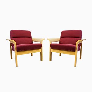 Scandinavian Lounge Chairs by Thygesen & Sørensen for Magnus Olesen, 1990s, Set of 2